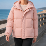 Darcy Hooded Puffer Jacket - Blush Pink