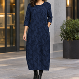 Crystal-Eve Cocoon Dress - Blue