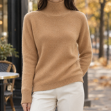 Anouska-Rae Turtleneck Sweater - Gold Camel