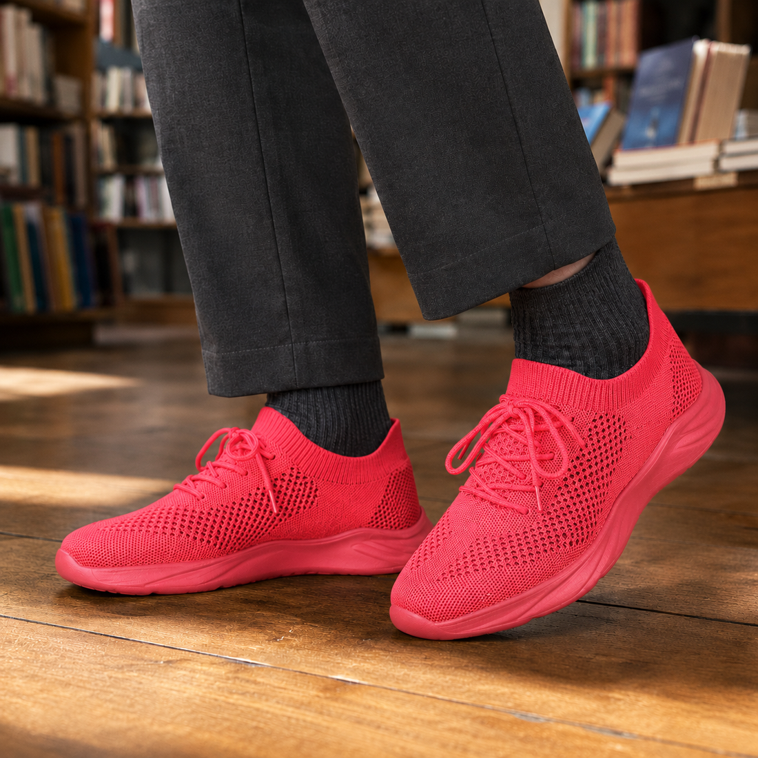 Comacchio Knit Sneakers - Red