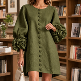 Alexia Floral Cuff Dress - Green