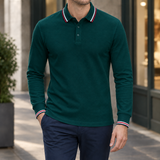 Zane-Hayes Tipped Polo - Edged Collar-dark Green