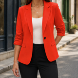 Natalia-Grace Tailored Blazer - Orange
