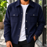 Thaddeus Brushed Jacket - Deep Navy