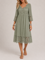 Aurelia Lace Midi Dress