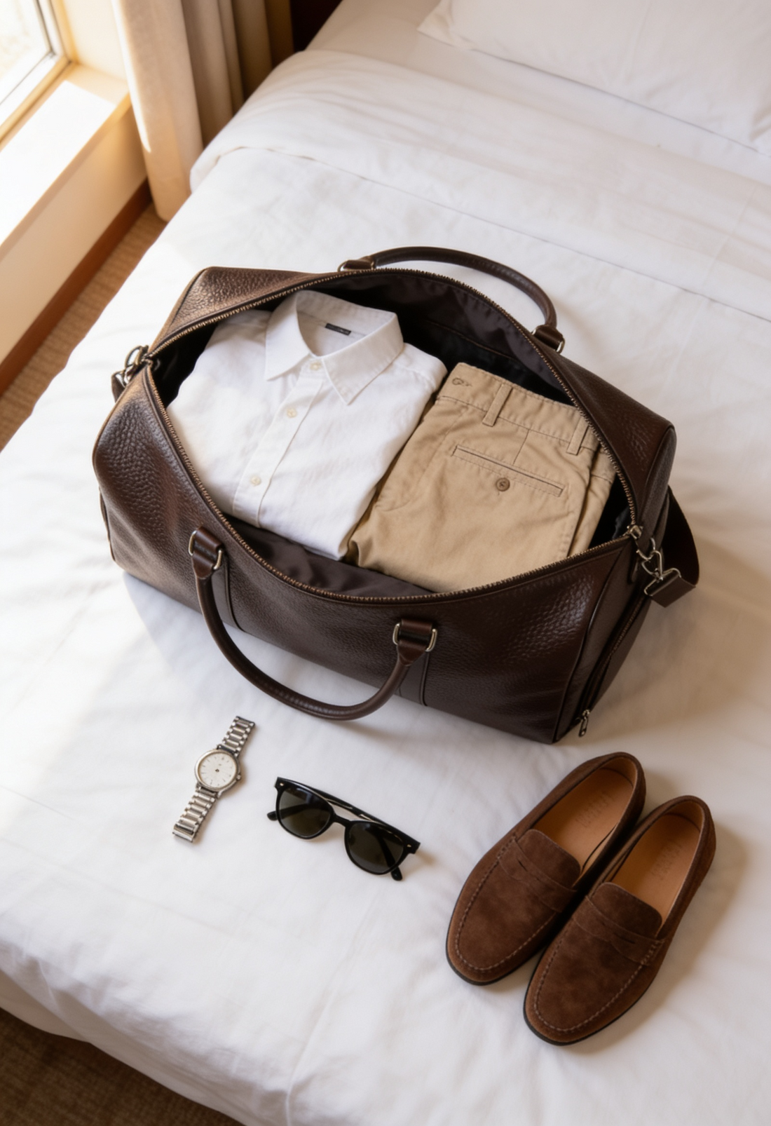 Monaco Leather Duffle