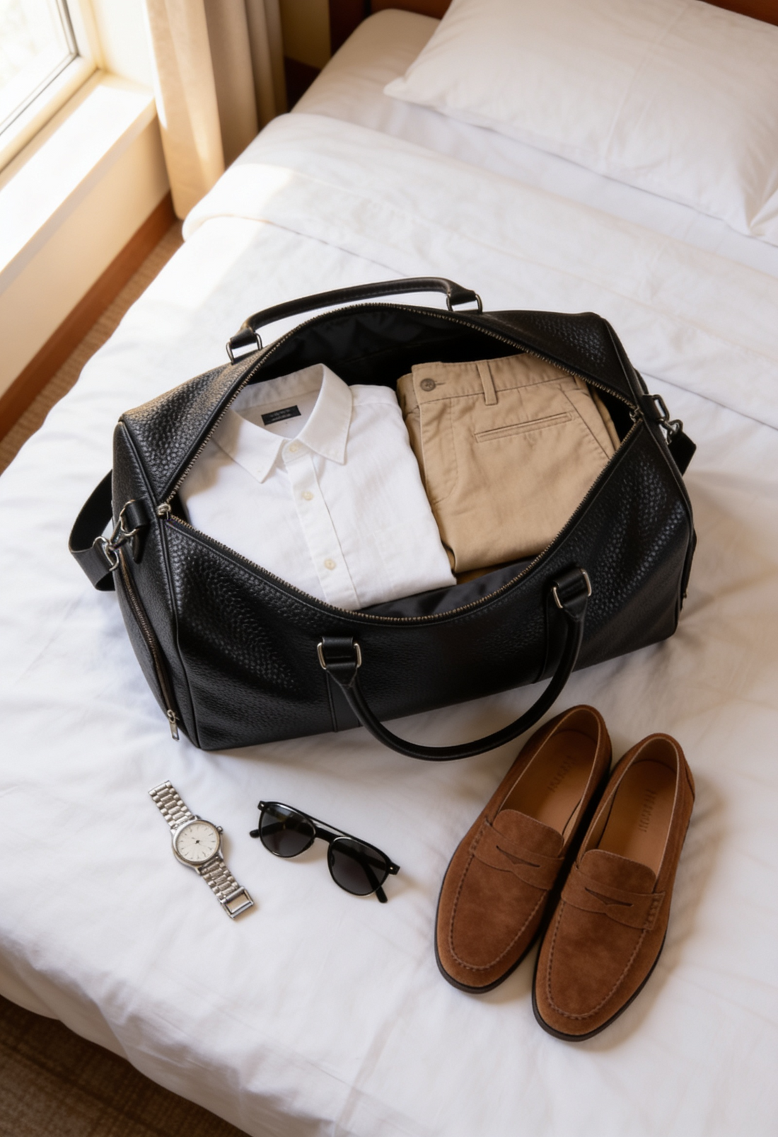 Monaco Leather Duffle