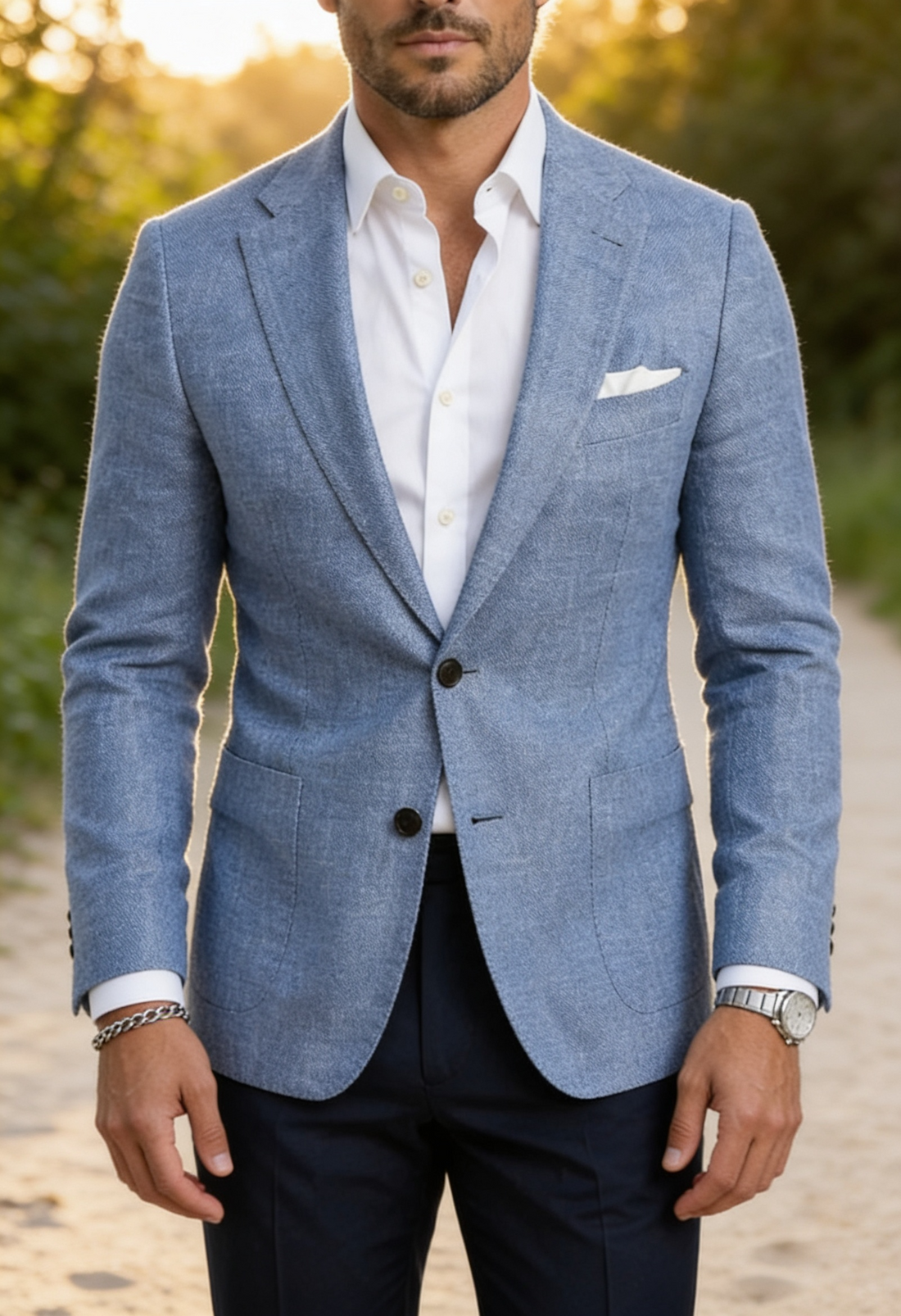 Miami Slim Fit Linen Blazer