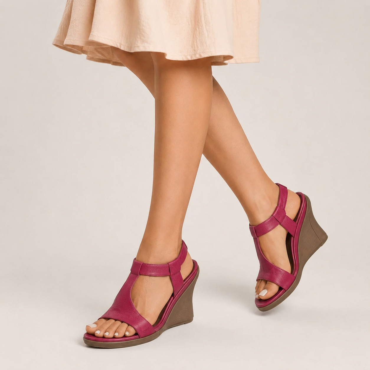 Sienna Low Wedge Sandals