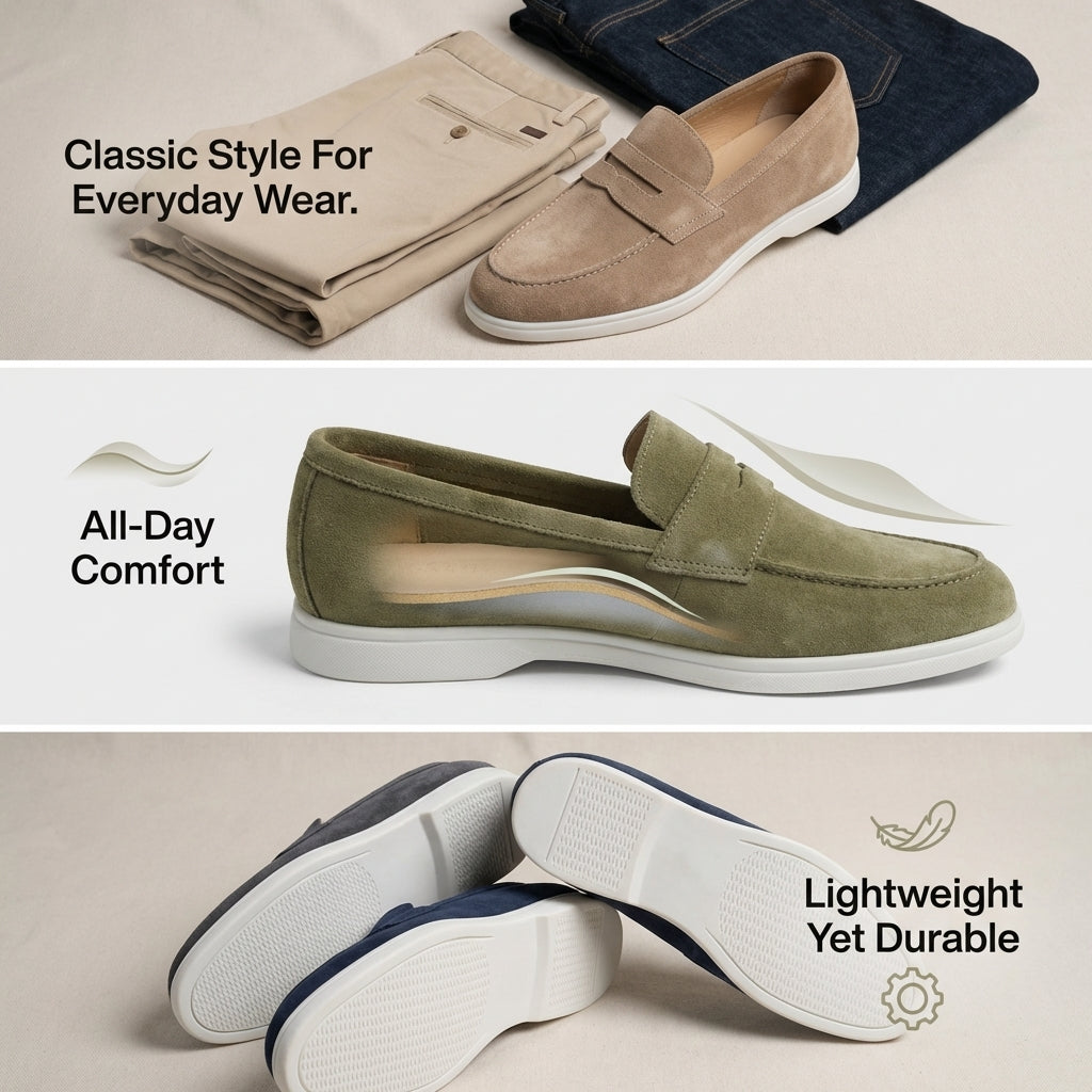 Bancroft Suede Penny Loafers